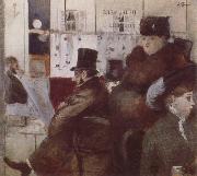 Jean-Louis Forain In the  Cafe oil painting